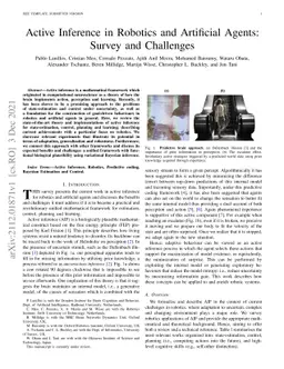 Active Inference in Robotics and Artificial Agents: Survey and
  Challenges