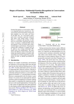 Shapes of Emotions: Multimodal Emotion Recognition in Conversations via
  Emotion Shifts