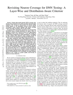 Revisiting Neuron Coverage for DNN Testing: A Layer-Wise and
  Distribution-Aware Criterion