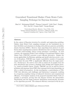 Generalized Transitional Markov Chain Monte Carlo Sampling Technique for
  Bayesian Inversion