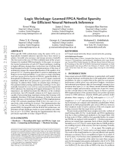 Logic Shrinkage: Learned FPGA Netlist Sparsity for Efficient Neural
  Network Inference