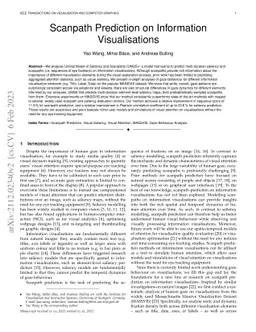 Scanpath Prediction on Information Visualisations