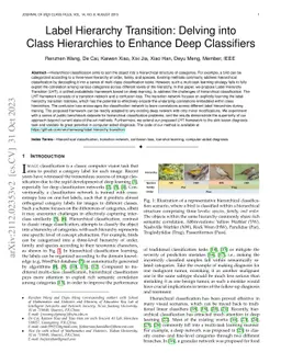 Label Hierarchy Transition: Delving into Class Hierarchies to Enhance
  Deep Classifiers
