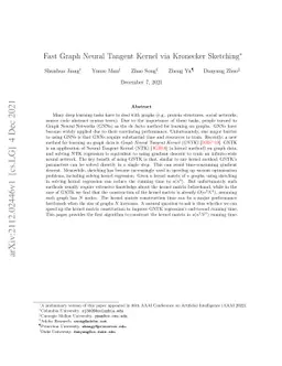 Fast Graph Neural Tangent Kernel via Kronecker Sketching