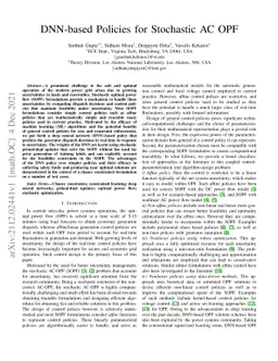 DNN-based Policies for Stochastic AC OPF