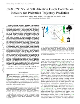 SSAGCN: Social Soft Attention Graph Convolution Network for Pedestrian
  Trajectory Prediction