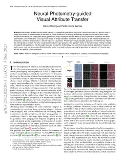 Neural Photometry-guided Visual Attribute Transfer