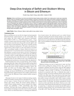 Deep-Dive Analysis of Selfish and Stubborn Mining in Bitcoin and
  Ethereum