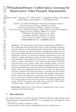 PolyphonicFormer: Unified Query Learning for Depth-aware Video Panoptic
  Segmentation