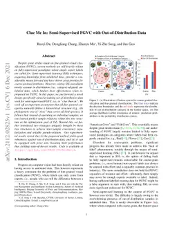 Clue Me In: Semi-Supervised FGVC with Out-of-Distribution Data