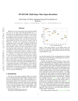 PP-MSVSR: Multi-Stage Video Super-Resolution