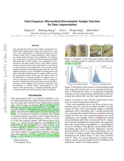 SelectAugment: Hierarchical Deterministic Sample Selection for Data
  Augmentation