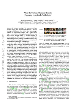 When the Curious Abandon Honesty: Federated Learning Is Not Private