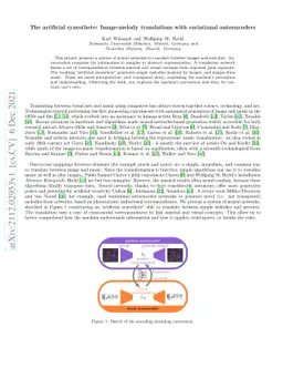 The artificial synesthete: Image-melody translations with variational
  autoencoders