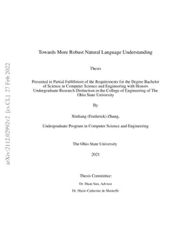 Towards More Robust Natural Language Understanding