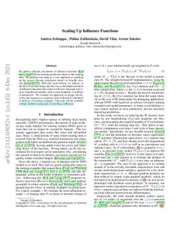 Scaling Up Influence Functions