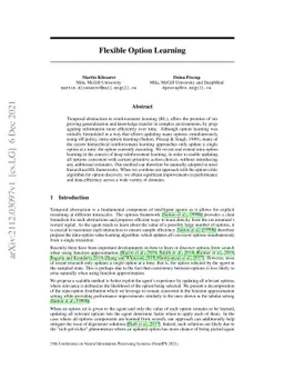 Flexible Option Learning