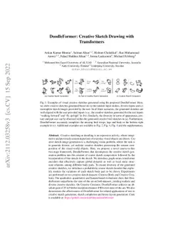 DoodleFormer: Creative Sketch Drawing with Transformers