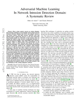 Adversarial Machine Learning In Network Intrusion Detection Domain: A
  Systematic Review