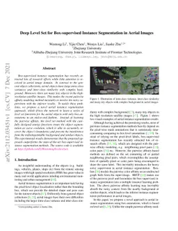 Deep Level Set for Box-supervised Instance Segmentation in Aerial Images