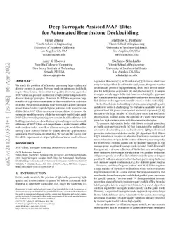 Deep Surrogate Assisted MAP-Elites for Automated Hearthstone
  Deckbuilding