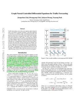 Graph Neural Controlled Differential Equations for Traffic Forecasting