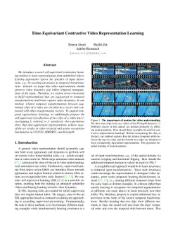 Time-Equivariant Contrastive Video Representation Learning