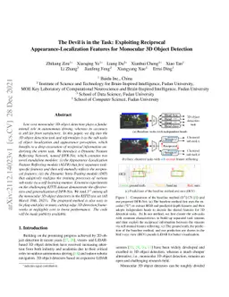 The Devil is in the Task: Exploiting Reciprocal Appearance-Localization
  Features for Monocular 3D Object Detection