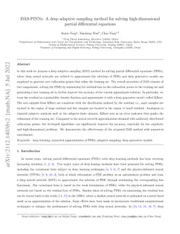 DAS-PINNs: A deep adaptive sampling method for solving high-dimensional
  partial differential equations