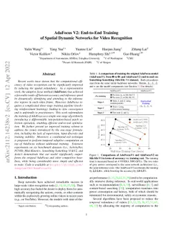 AdaFocus V2: End-to-End Training of Spatial Dynamic Networks for Video
  Recognition