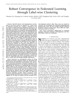 Robust Convergence in Federated Learning through Label-wise Clustering
