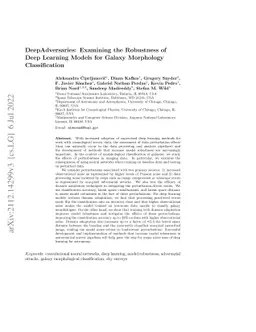 DeepAdversaries: Examining the Robustness of Deep Learning Models for
  Galaxy Morphology Classification