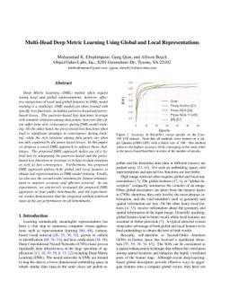 Multi-Head Deep Metric Learning Using Global and Local Representations