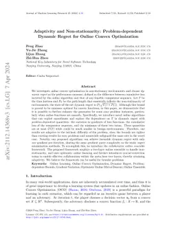 Adaptivity and Non-stationarity: Problem-dependent Dynamic Regret for
  Online Convex Optimization