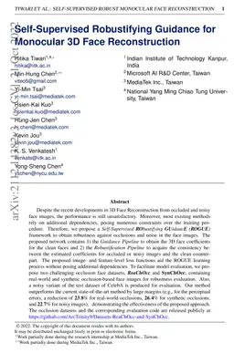Self-Supervised Robustifying Guidance for Monocular 3D Face
  Reconstruction