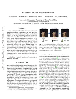 Invertible Image Dataset Protection