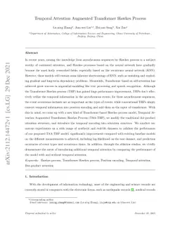 Temporal Attention Augmented Transformer Hawkes Process