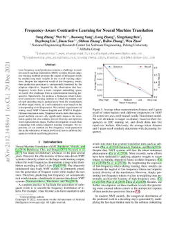 Frequency-Aware Contrastive Learning for Neural Machine Translation