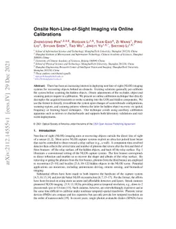 Onsite Non-Line-of-Sight Imaging via Online Calibrations