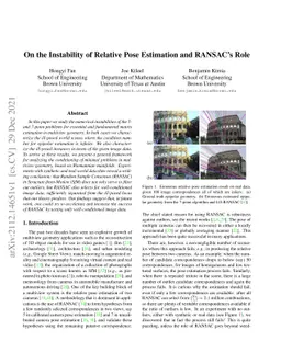 On the Instability of Relative Pose Estimation and RANSAC's Role