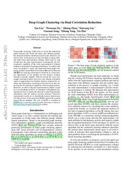 Deep Graph Clustering via Dual Correlation Reduction