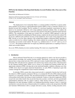 PINNs for the Solution of the Hyperbolic Buckley-Leverett Problem with a
  Non-convex Flux Function