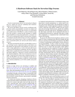 A Hardware-Software Stack for Serverless Edge Swarms