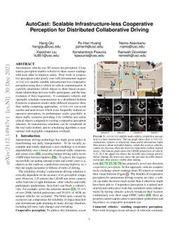 AutoCast: Scalable Infrastructure-less Cooperative Perception for
  Distributed Collaborative Driving