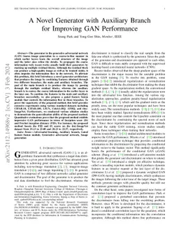 A Novel Generator with Auxiliary Branch for Improving GAN Performance