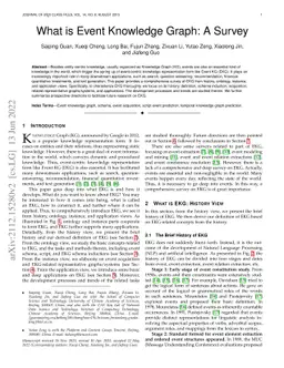 What is Event Knowledge Graph: A Survey