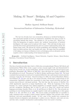 Making AI 'Smart': Bridging AI and Cognitive Science