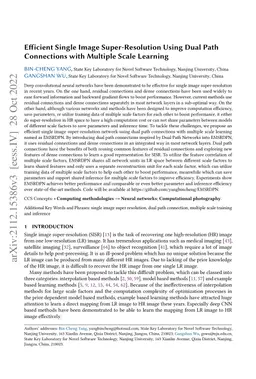 Efficient Single Image Super-Resolution Using Dual Path Connections with
  Multiple Scale Learning
