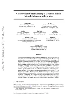 A Theoretical Understanding of Gradient Bias in Meta-Reinforcement
  Learning