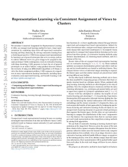 Representation Learning via Consistent Assignment of Views to Clusters